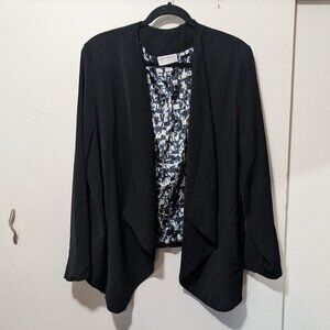 Pure Energy High Low Open Front Lined Blazer 2X